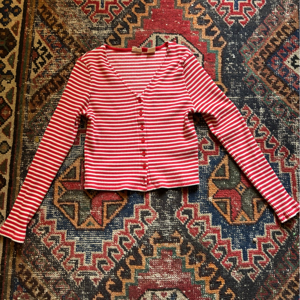 Levi’s Cropped Button Down Cardigan